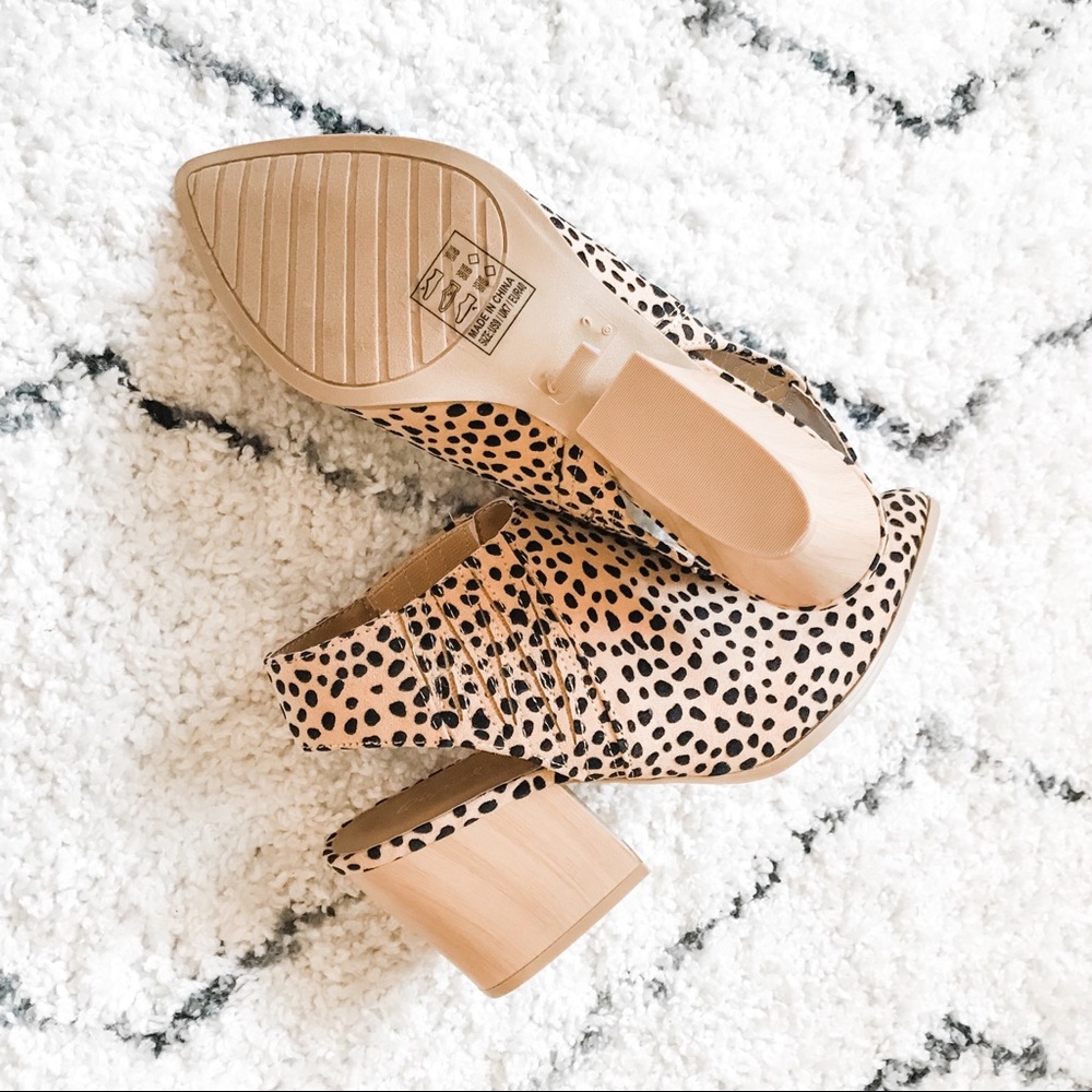 /ALYSE/ 5⭐️ Cheetah Slingback Cutout Booties - Picture 7 of 8
